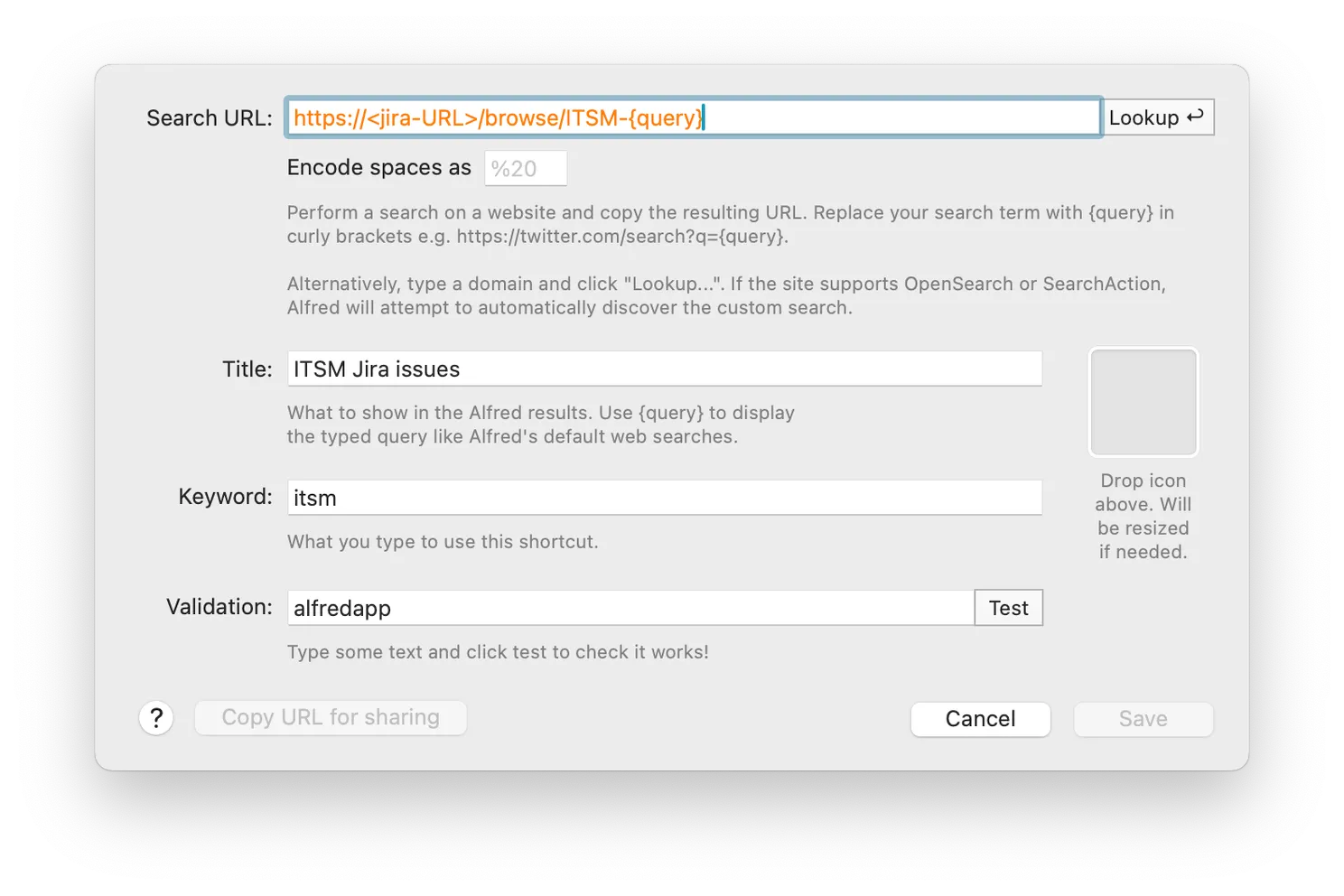 Alfred Jira search