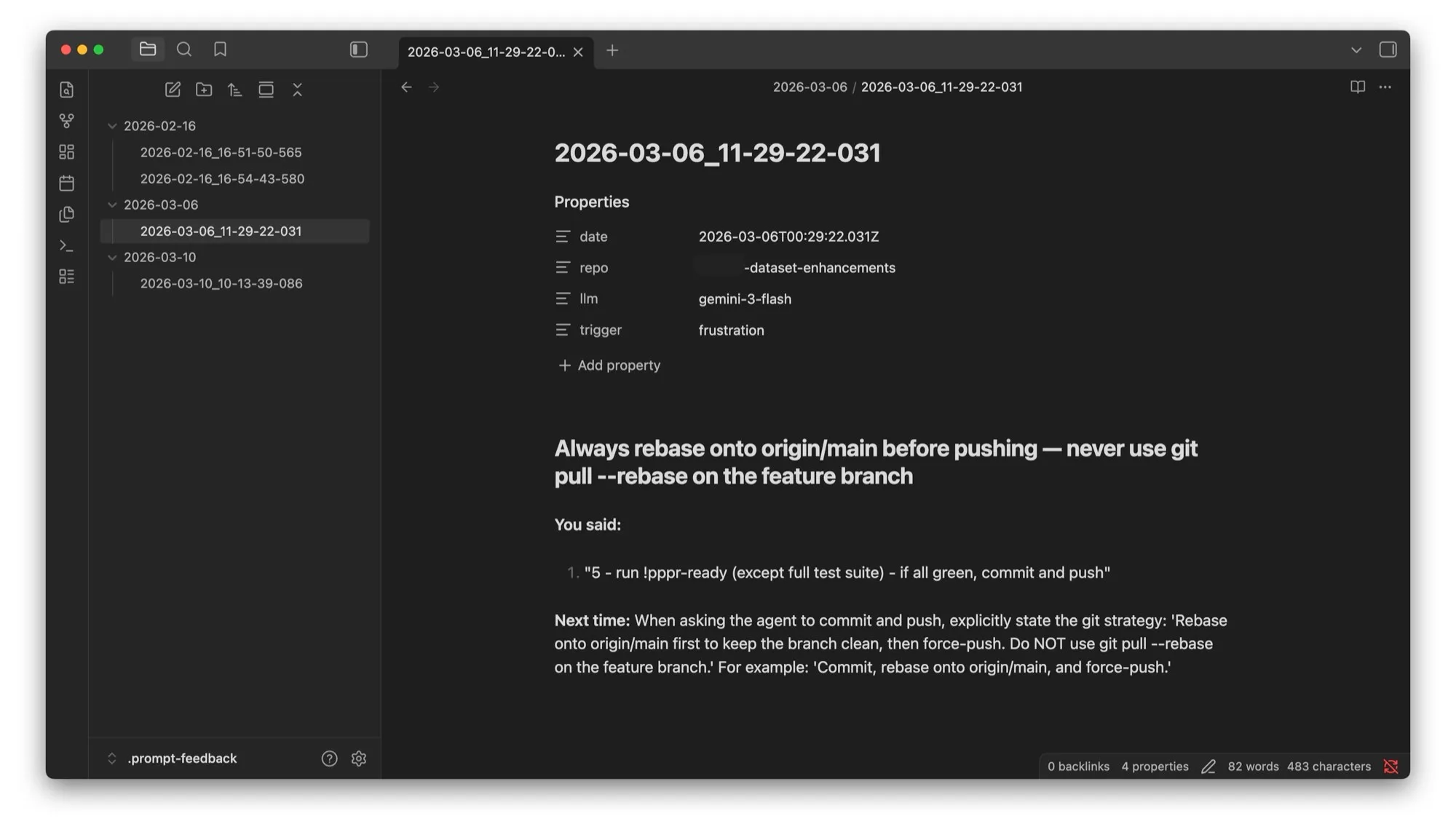 MCP feedback about my prompt