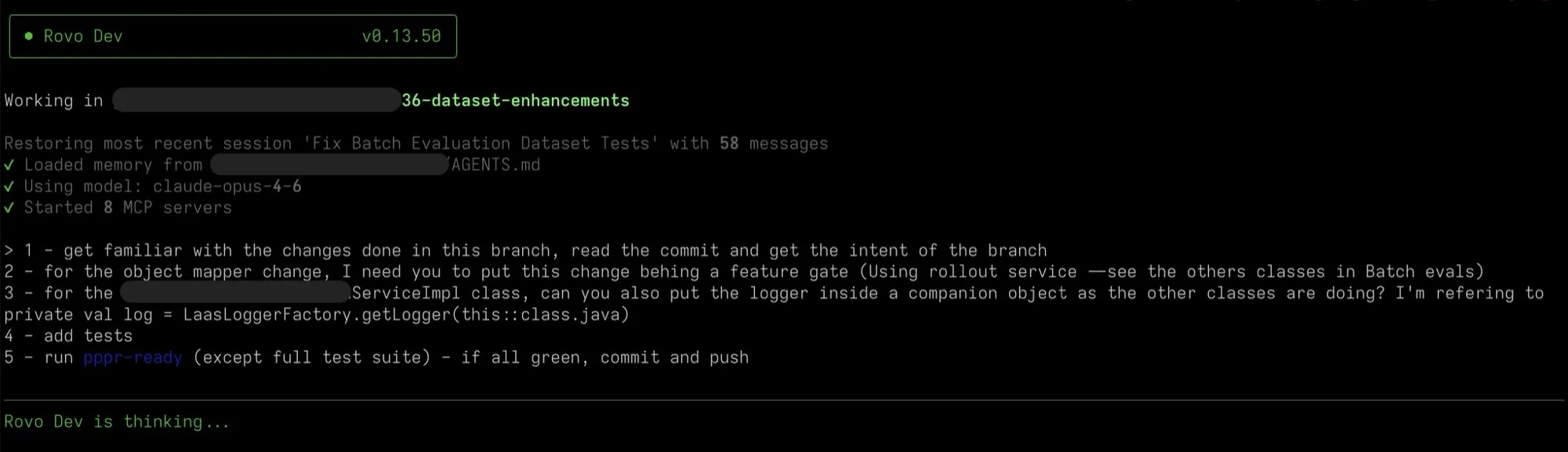 Instructions for RovoDev