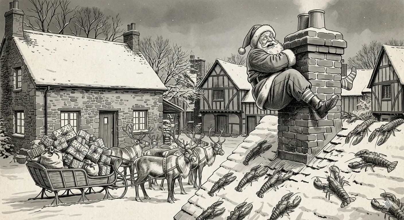Santa myth parody with Open Claw