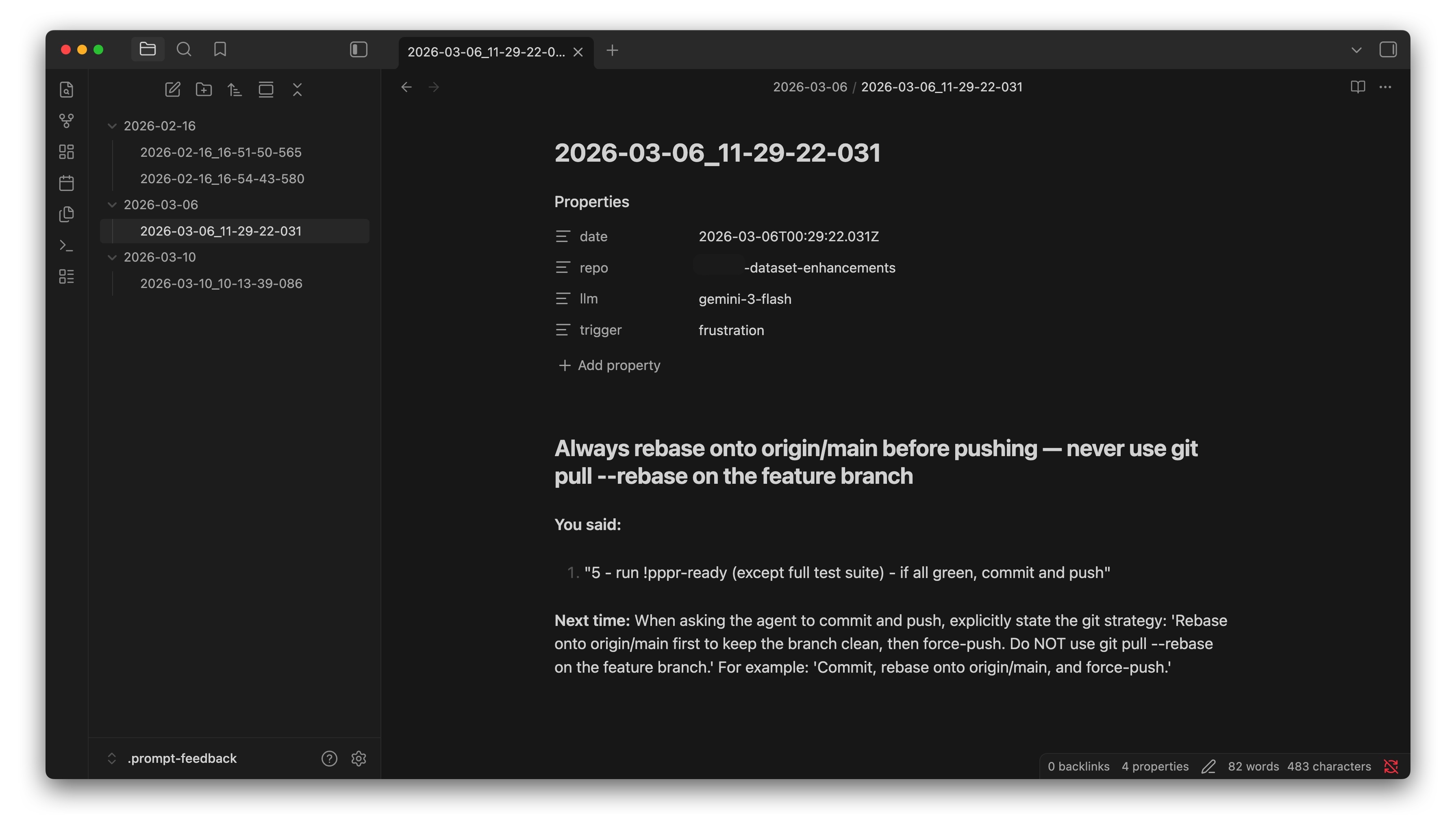 MCP feedback about my prompt